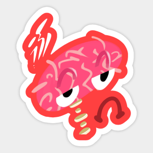 Brain bored Sticker